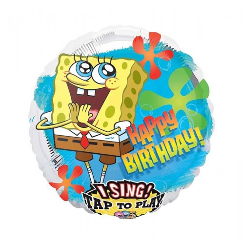 Поющий шар Happy Birthday Губка Боб фото в интернет-магазине Шарики 24 Поющий шар Happy Birthday Губка Боб фото в интернет-магазине Шарики 24