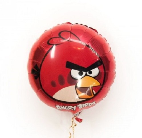 Фольгированный шарик Angry Birds красная птичка фото в интернет-магазине Шарики 24 Фольгированный шарик Angry Birds красная птичка фото в интернет-магазине Шарики 24