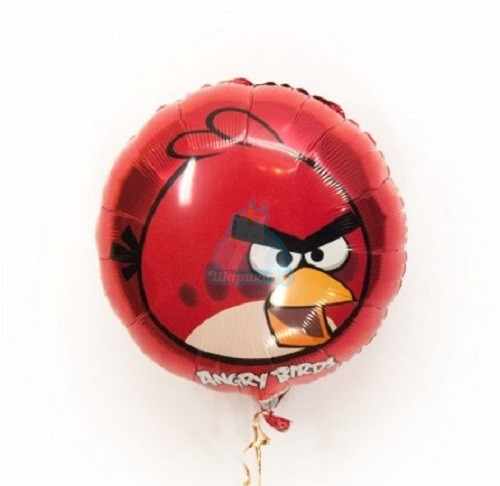Фольгированный шарик Angry Birds красная птичка купить в Москве - заказать  с доставкой - артикул: №1251