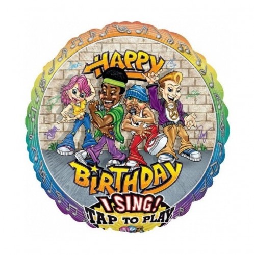 Поющий шар Happy Birthday Репперы фото в интернет-магазине Шарики 24 Поющий шар Happy Birthday Репперы фото в интернет-магазине Шарики 24