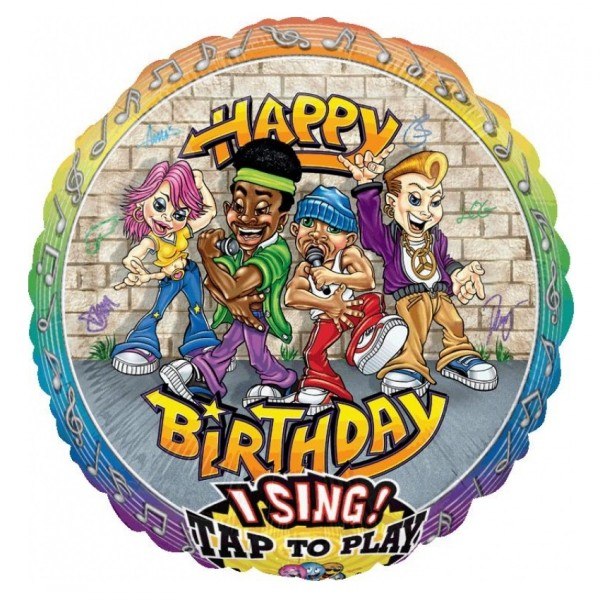 Поющий шар Happy Birthday Репперы фото в интернет-магазине Шарики 24 Поющий шар Happy Birthday Репперы фото в интернет-магазине Шарики 24