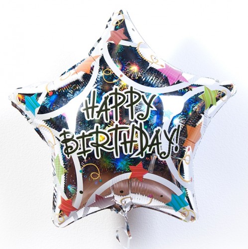 Фольгированная большая звезда Happy Birthday фото в интернет-магазине Шарики 24 Фольгированная большая звезда Happy Birthday фото в интернет-магазине Шарики 24