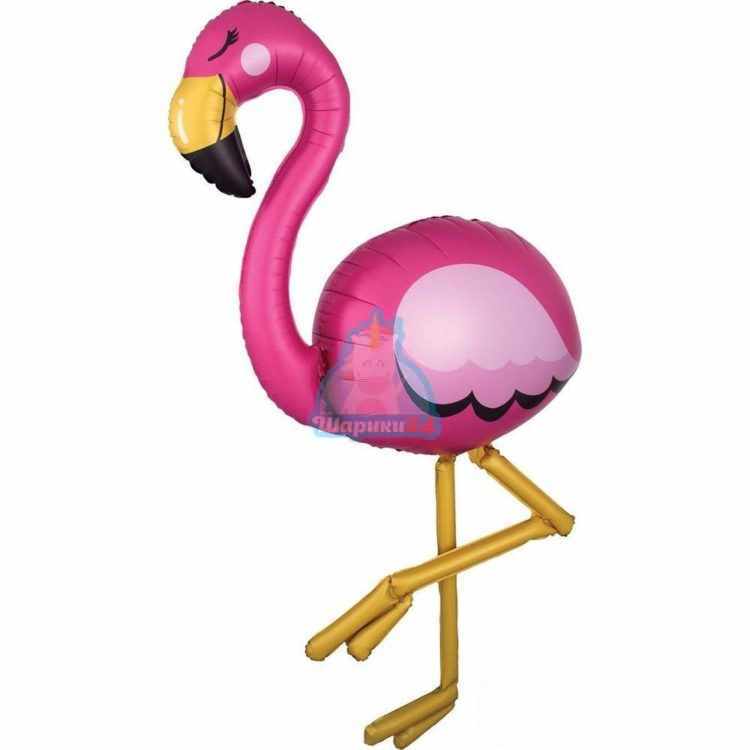 Ходячая фольгированная фигура Фламинго