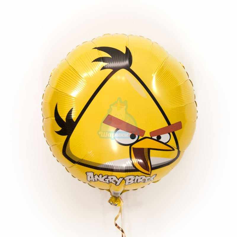 Фольгированный шарик Angry Birds желтая птичка