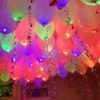 Светящиеся разноцветные шарики пастель с мигающими разноцветными светодиодами под потолок