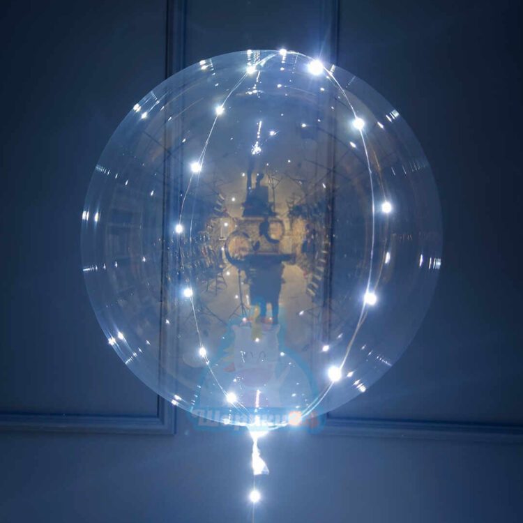 Светящийся кристальный шар Bubbles с белой светодиодной лентой