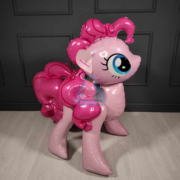 Ходячая фольгированная фигура Розовая Пони