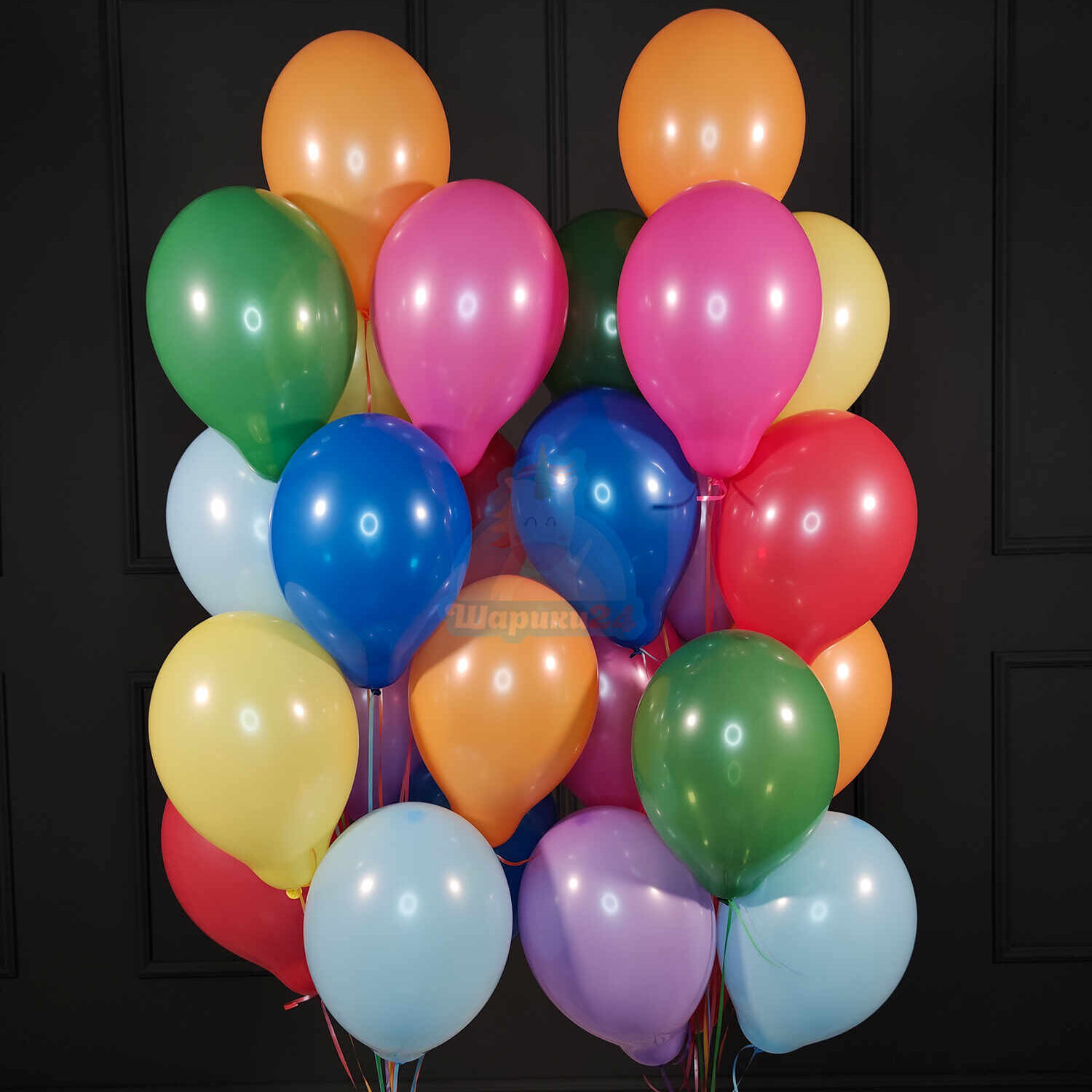 Воздушные разноцветные шарики пастель купить в Москве - заказать с доставкой - артикул: №1353