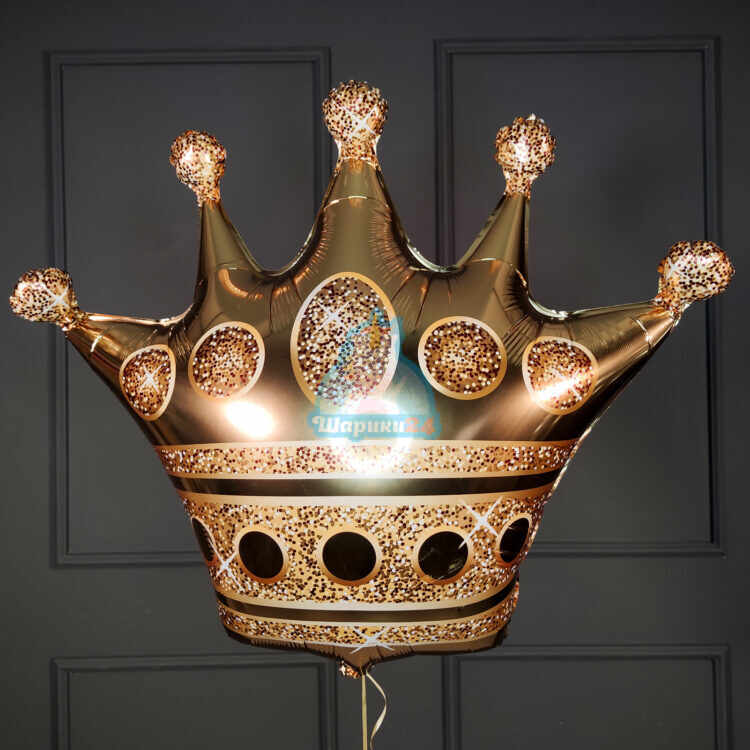 Фольгированная корона золотая