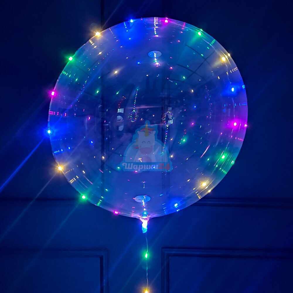 Светящийся кристальный шар Bubbles со светодиодной лентой на 14 февраля