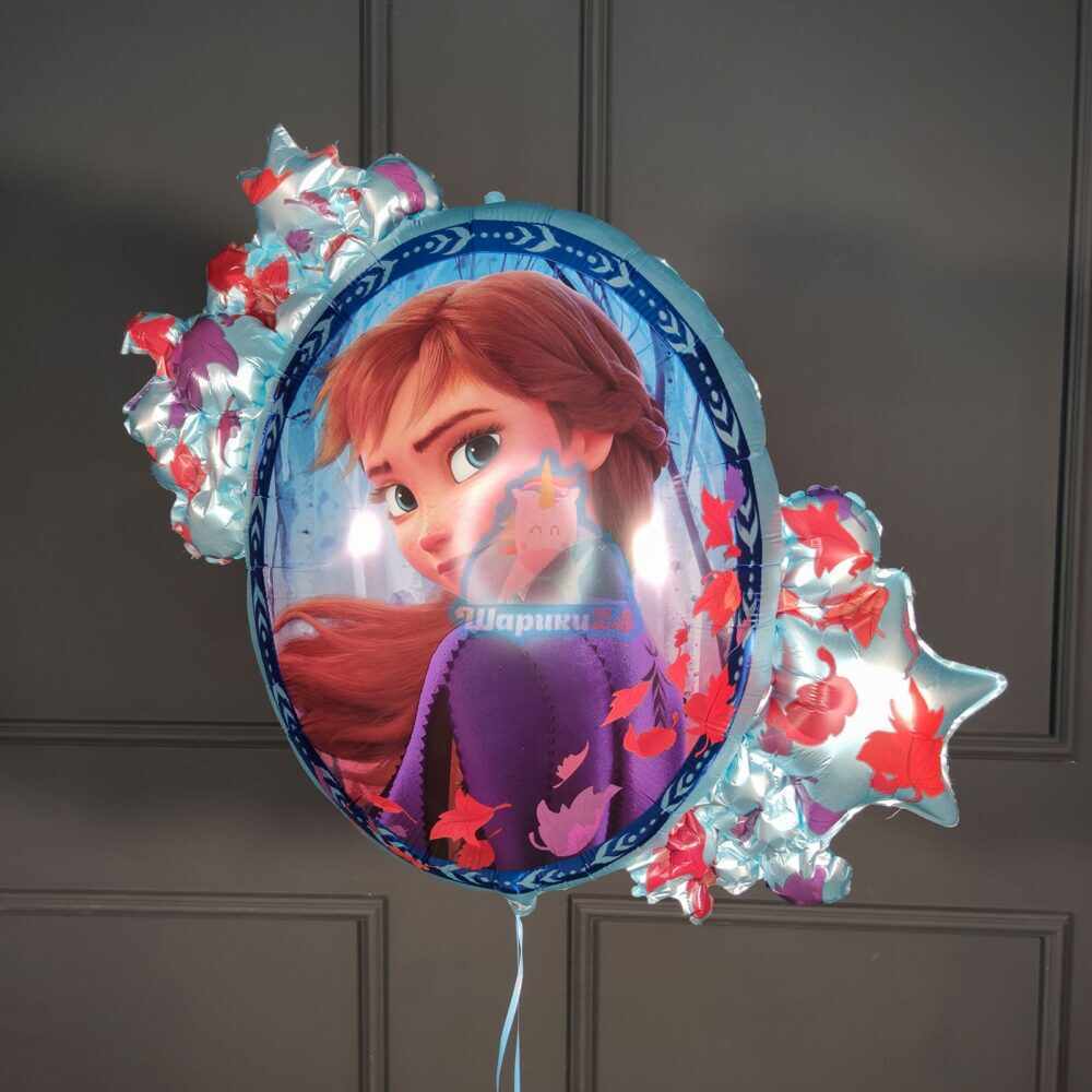 Большой фольгированный шар Холодное сердце Анна