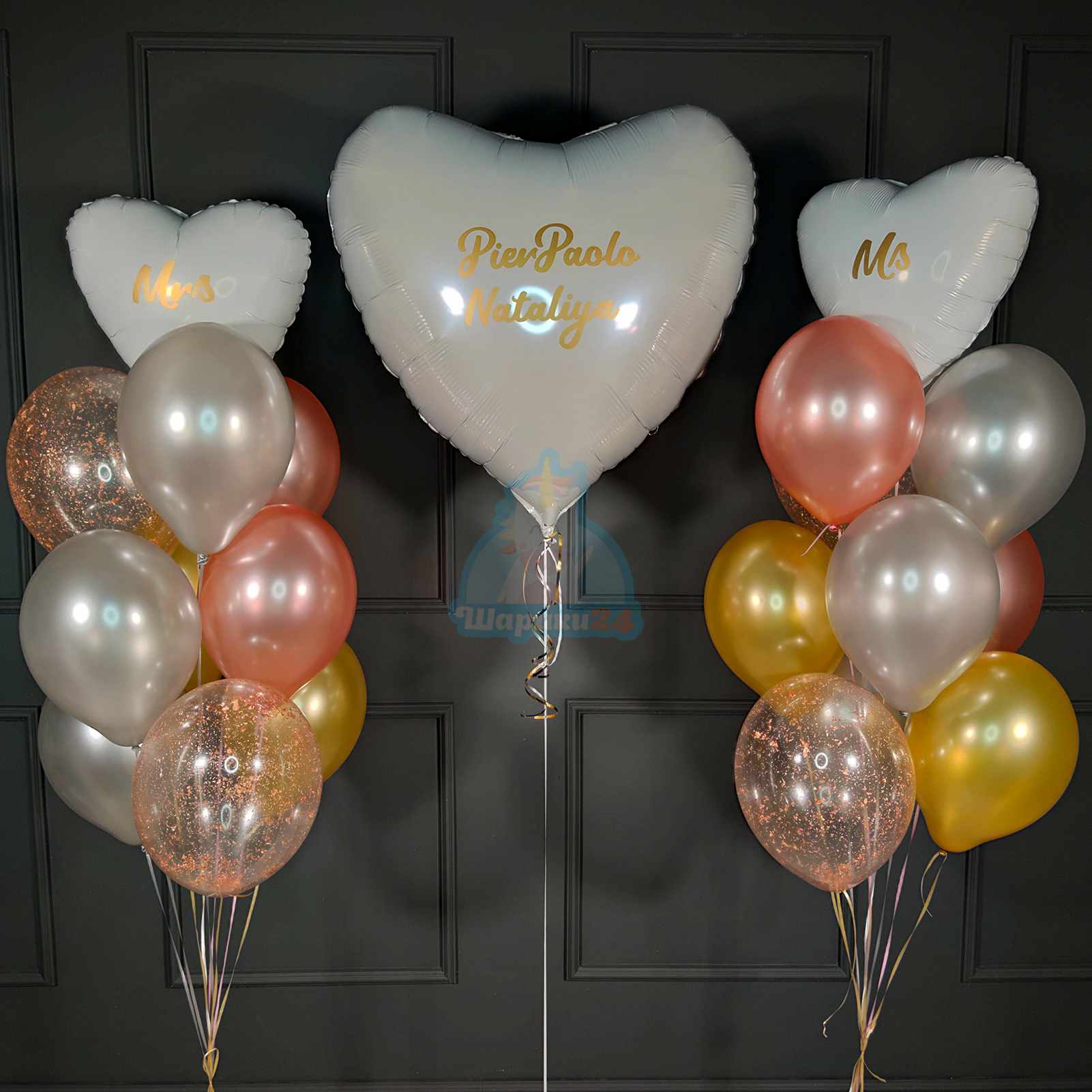 Воздушные шары на Свадьба заказать и купить с доставкой Москва недорого