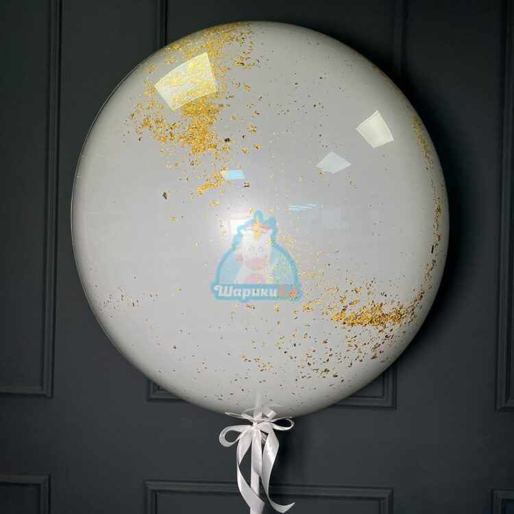 Кристальный шар Bubbles с перьями и надписью Я тебя люблю